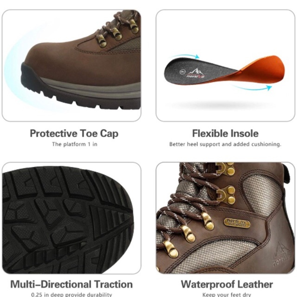 Men’s steel toe work boots size 10 1/2